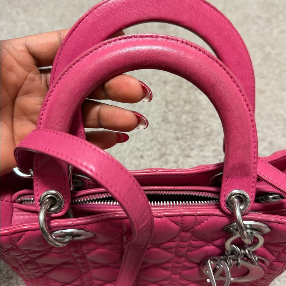 Pink Quilted Handbag - Picture 8 of 9
